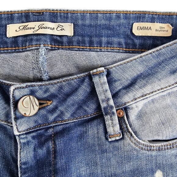 Mavi Jeans Women's Size 28 Slim Boyfriend Ripped Paint Splatter Distressed Emma - Picture 11 of 16
